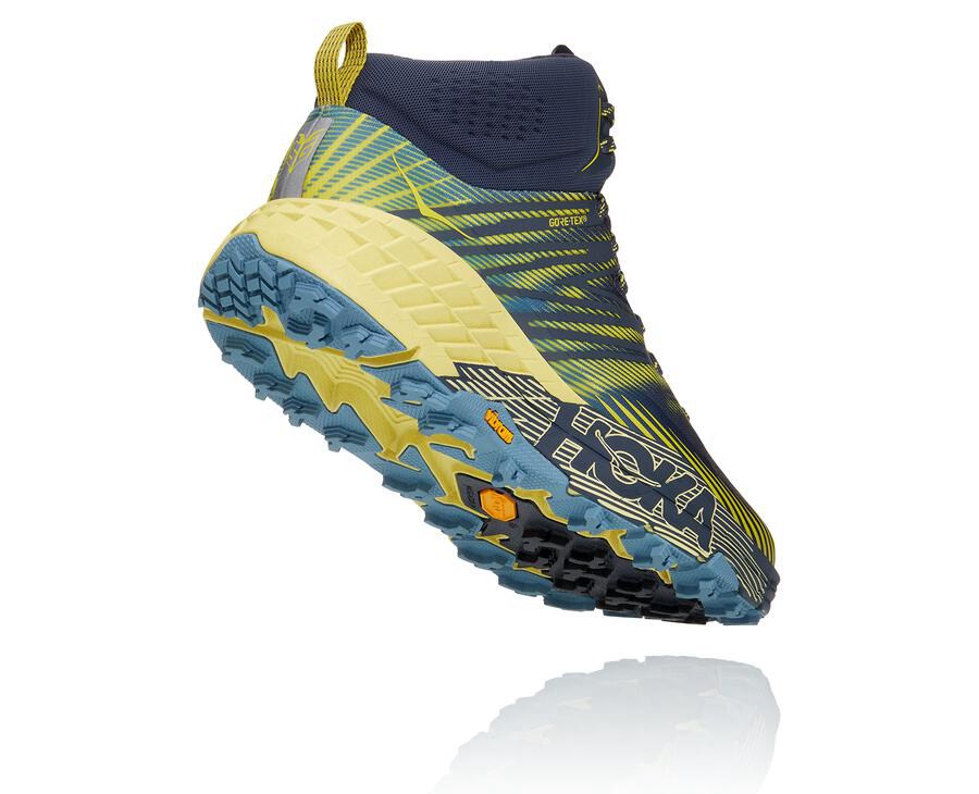 Hoka One One Trailove Tenisky Panske Námornícka Modrá - Speedgoat Mid GORE-TEX 2 - 48670-JWXP